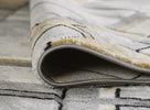 Accra Geometric Rug - Grey Gold picture of the bordered end