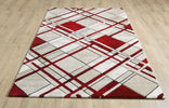 Accra Geometric Rug - Cream Red picture on the floor