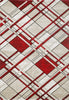 Accra Geometric Rug - Cream Red picture of the rug design
