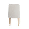 Natural Achill chenille dining chair shown from the side (3)