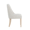 Natural Achill chenille dining chair shown from the side (4)