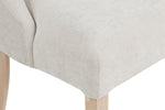 Natural Achill chenille dining chair shown from the side (6)