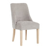 Achill Dining Chair in stone chenille with oak legs