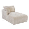 Addie natural left hand facing arm chaise shown from the side (2)