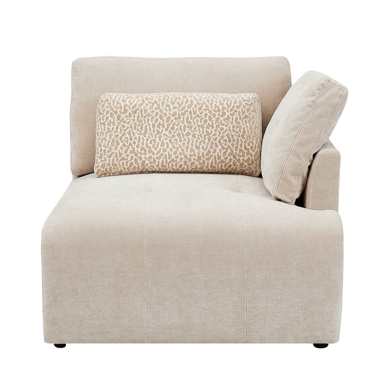 Addie Modular Sofa Arm Unit Right Hand Facing Natural