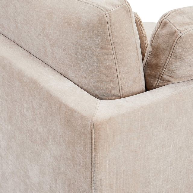 Addie Modular Sofa Arm Unit Right Hand Facing Natural