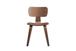 Elegant walnut chair for kitchen and dining table sets.
