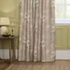 Adele Floral Chenille Curtains Rose life style bottom view photo
