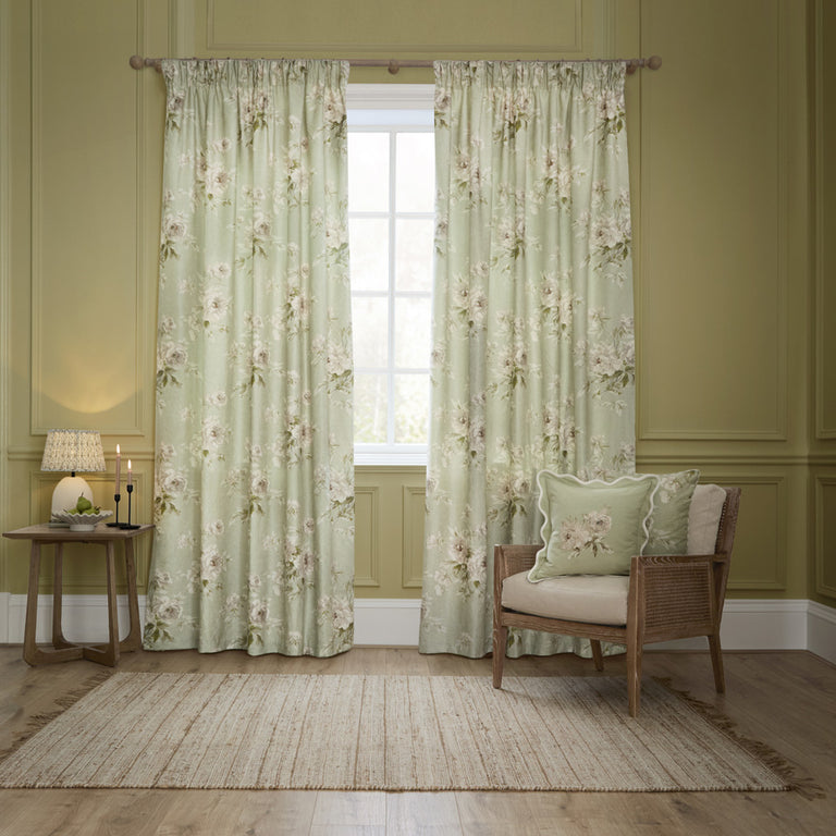 Adele Floral Chenille Curtains