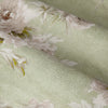 Adele Floral Chenille Curtains Sage close view photo