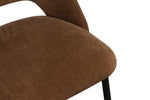 Adell Dining Chair in Camel shown from an angle (8)