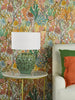 Ailsa Ceramic Table Lamp Green life style picture with shade