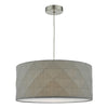 Aisha Easy Fit Pendant Shade picture of the shade in a grey color hue