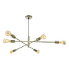 Alana 6 Light Pendant Antique Brass picture on the white background