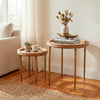 Alana round glass top side tables shown from another angle (2)