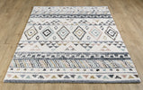 Alaska Geometric Rug 1 - 115A Ivory picture on the floor