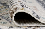Alaska Geometric Rug 1 - 115A Ivory close-up picture of the bordered end