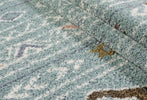 Alaska Geometric Rug 2 - 104 Blue  with ashaggy pile
