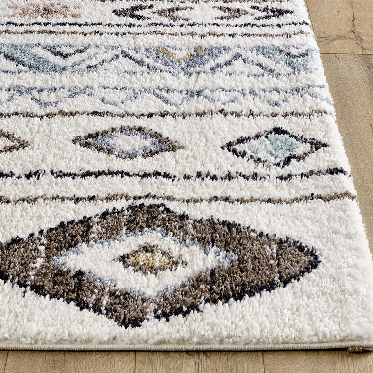 Alaska Geometric Rug 5 - 104 White