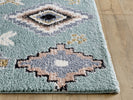 Alaska Geometric Rug Sage 123A picture of the rug corner