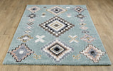 Alaska Geometric Rug Sage 123A picture on the floor
