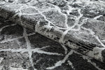 Alisa Abstract Rug Dark Grey & Black with a nice pattern design