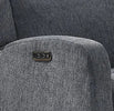 Alison Electric Recliner Chair Charcoal close-up view picture of the powered panel