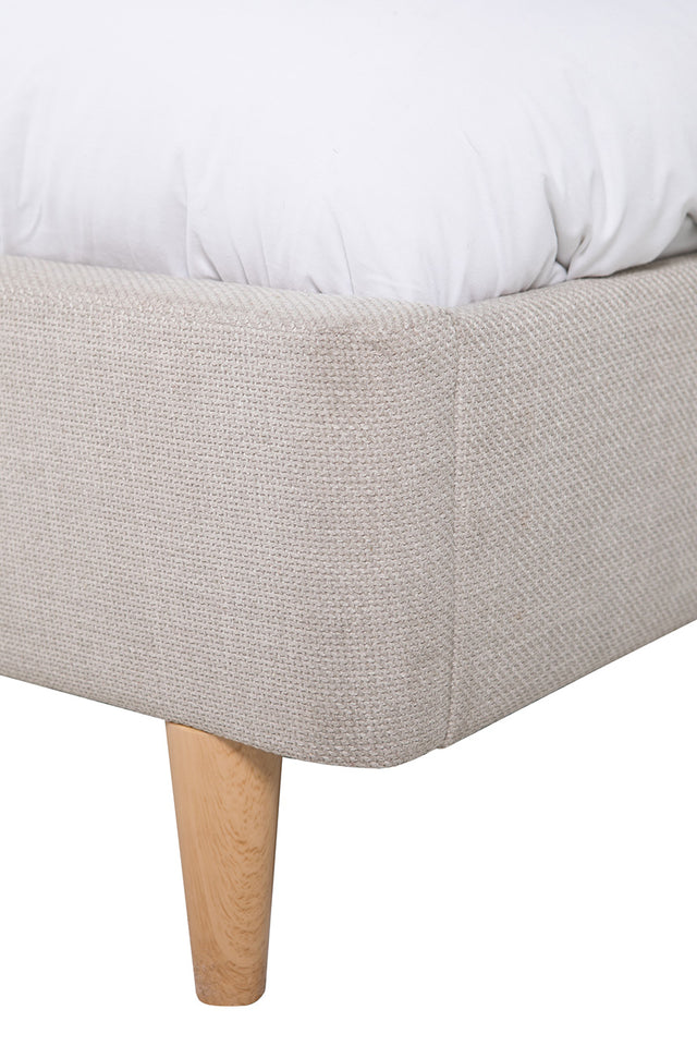 Allegra 5ft King Size Bed Cashmere - Upholstered Beds Collection