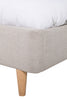 Allegra 5ft King Size Bed Cashmere with wooden legs