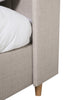 Allegra 5ft King Size Bed Cashmere close view picture of the headboard attahed to the bed