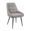 Allure Dining Chair Taupe PU Pair asy to clean
