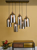Alma 6 Light Bar Pendant Matt Black perfect for modern interiors
