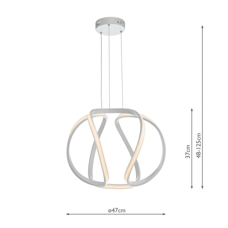 Alonsa Small Pendant LED White - Ceiling Lighting Collection