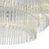 Alpheios 12 Light Chandelier Polished Chrome Glass close view picture of the chandelier design