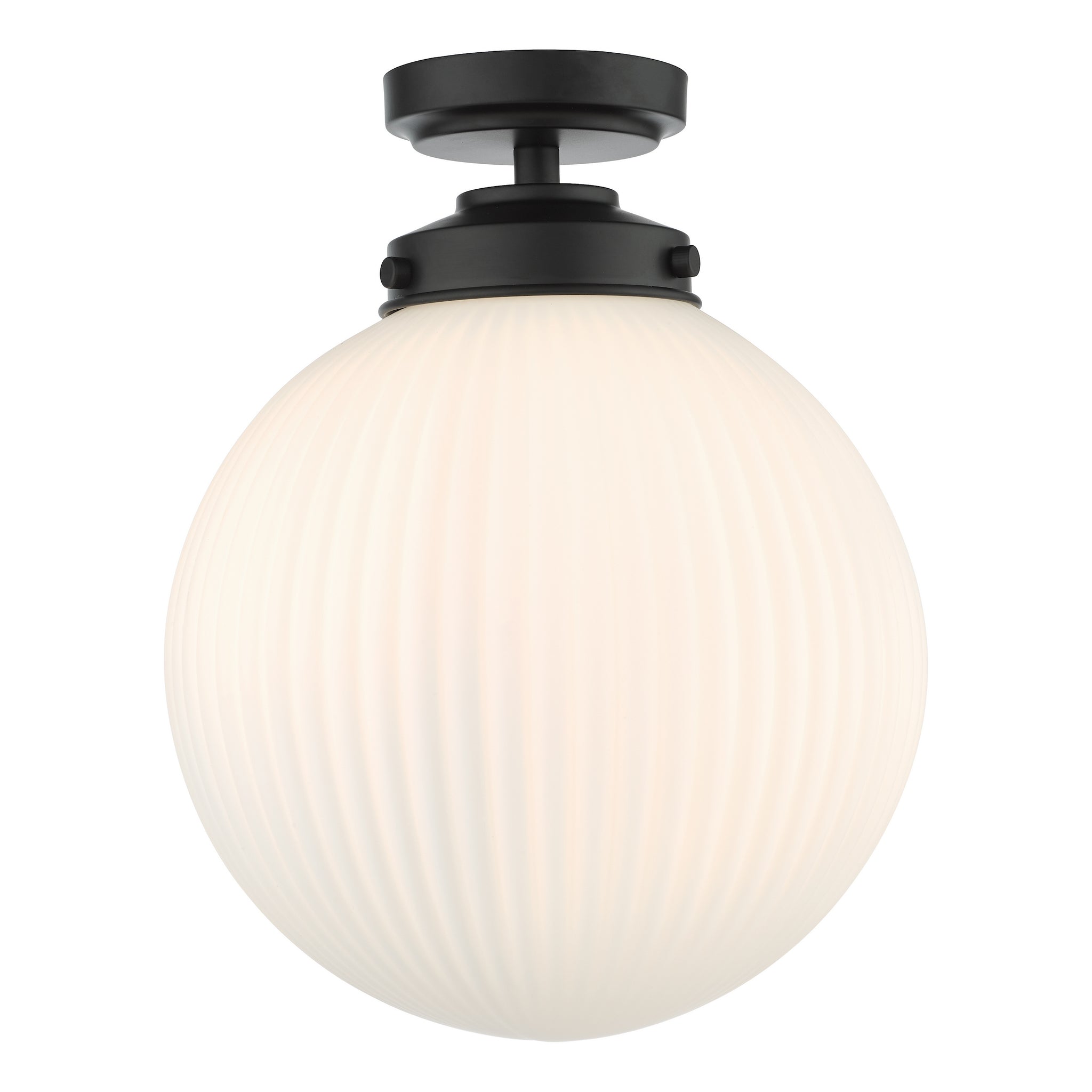 Alrik Flush Light Black With Opal Glass Bathroom Ceiling Lamp Foy alrik-flush-light-black-with-opal-glass-bathroom-ceiling-lamp-foy