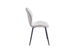 Alva Dining Chair Beige side view picture on the white background