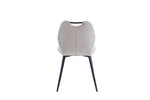 Alva Dining Chair Beige picture from the back on the white background