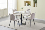 Alva Dining Chair Beige life style picture around dining table