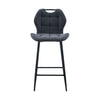 Charcoal Alva counter stool shown from the side (2)