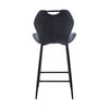 Charcoal Alva counter stool shown from the side (3)