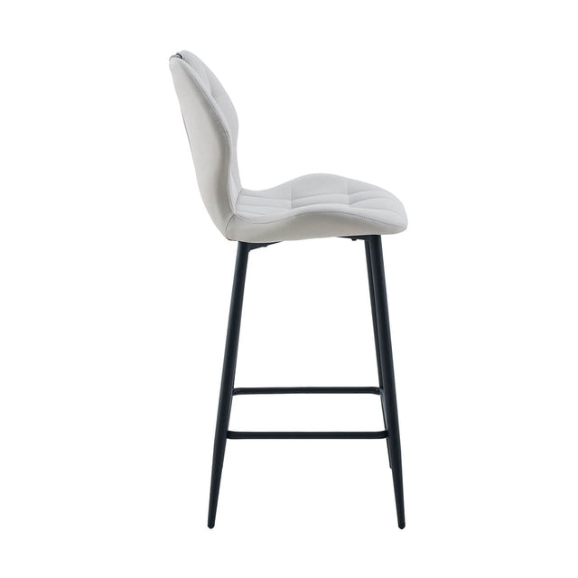 Alva PU Faux Leather Counter Stool Taupe