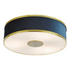 Alvaro 3 Light Flush Brushed Brass/Blue picture on the white background