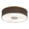 Alvaro 6 Light Flush Bronze/Brown Shade picture with switched on light