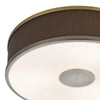 Alvaro 6 Light Flush Bronze/Brown Shade close view picture of the light design