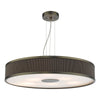 Alvaro 6 Light Pendant Bronze/Brown Shade picture with switched on light