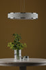 Alvaro 6 Light Pendant Chrome/Ivory Shade grate for any room