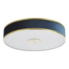 Alvaro 6 Light Flush Brass/Blue Shade picture on the white background