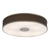 Alvaro 6 Light Flush Bronze/Brown Shade picture with switched on light