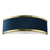 Alvaro Wall Light Brushed Brass With Blue Shade perfect for hallways and bedrooms