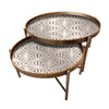Alya set of two nesting coffee tables with sleek frames